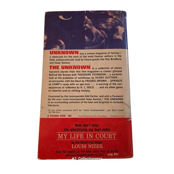 The unknown edited with introduction by D.R. Bensen - pyramid books - Picture 5 of 5